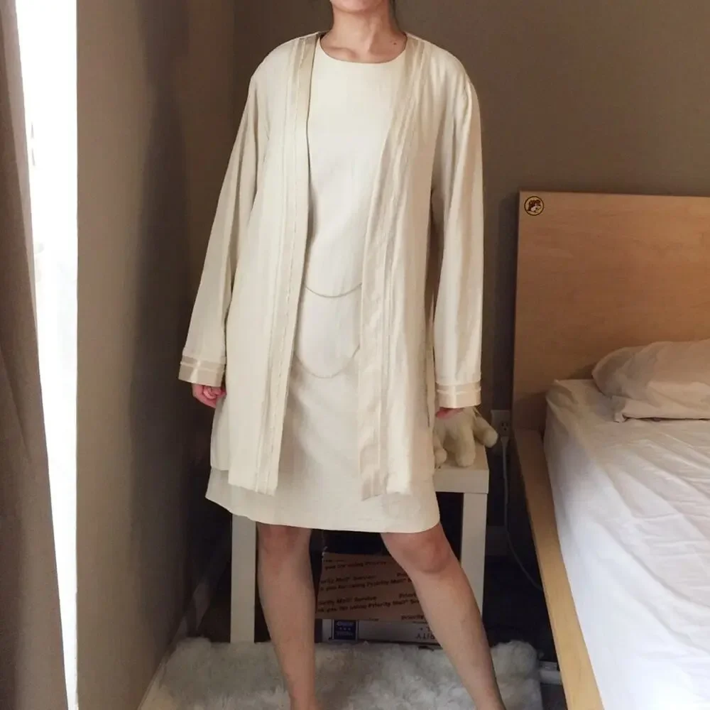 Vintage Perceptions 2 PC Dress And Cardigan Set - Picture 2 of 8